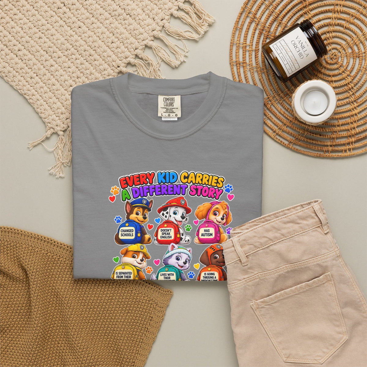 Be Kind Every Kid Carries Inspirational T-Shirt