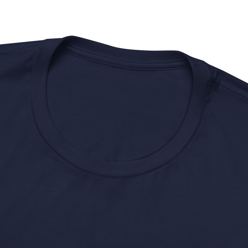 Autism Awareness Ribbon Chest Tee — 'Different, Not Less' Short Sleeve T-Shirt
