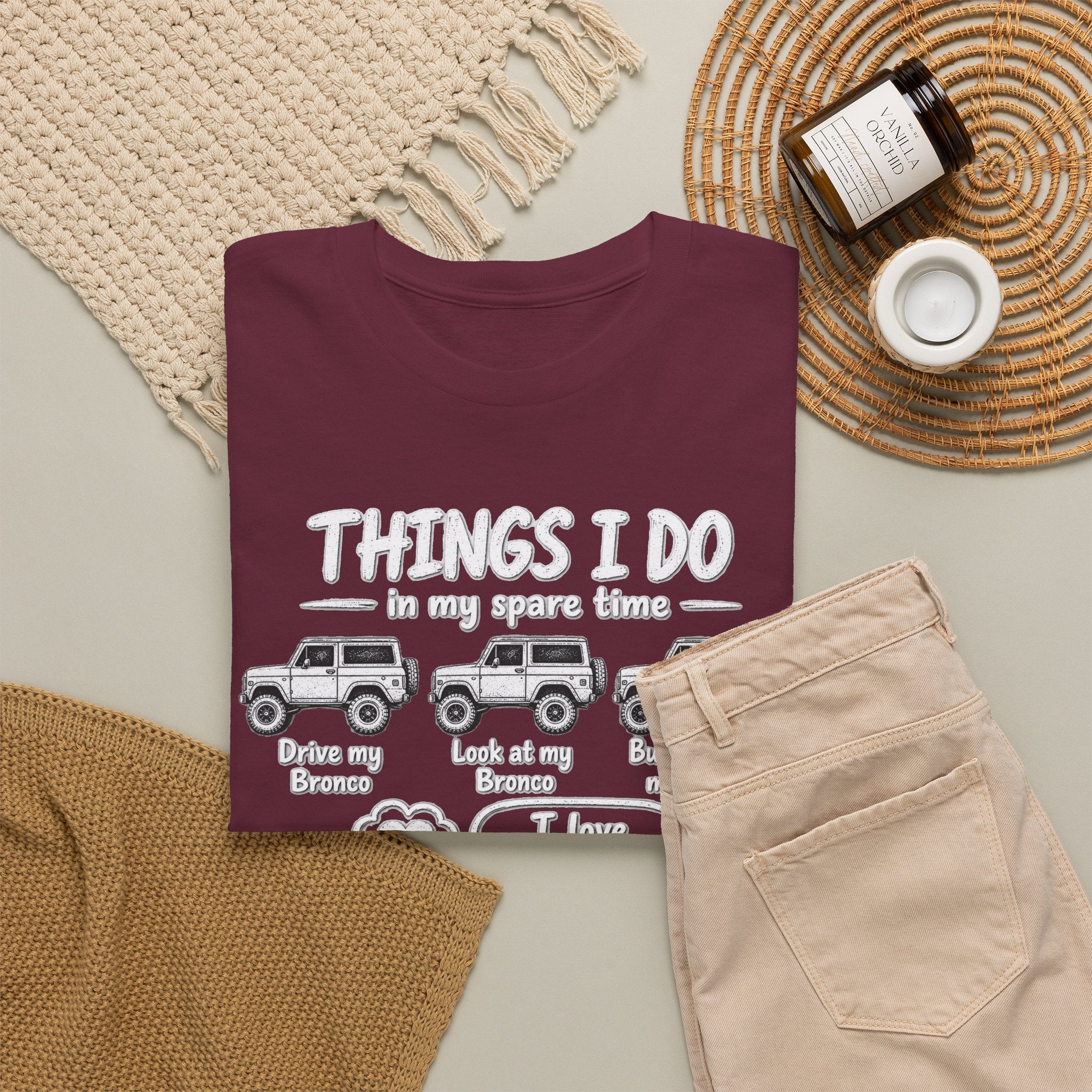 T‑Shirt — "Things I Do in My Spare Time" Jeep Lover Graphic Tee