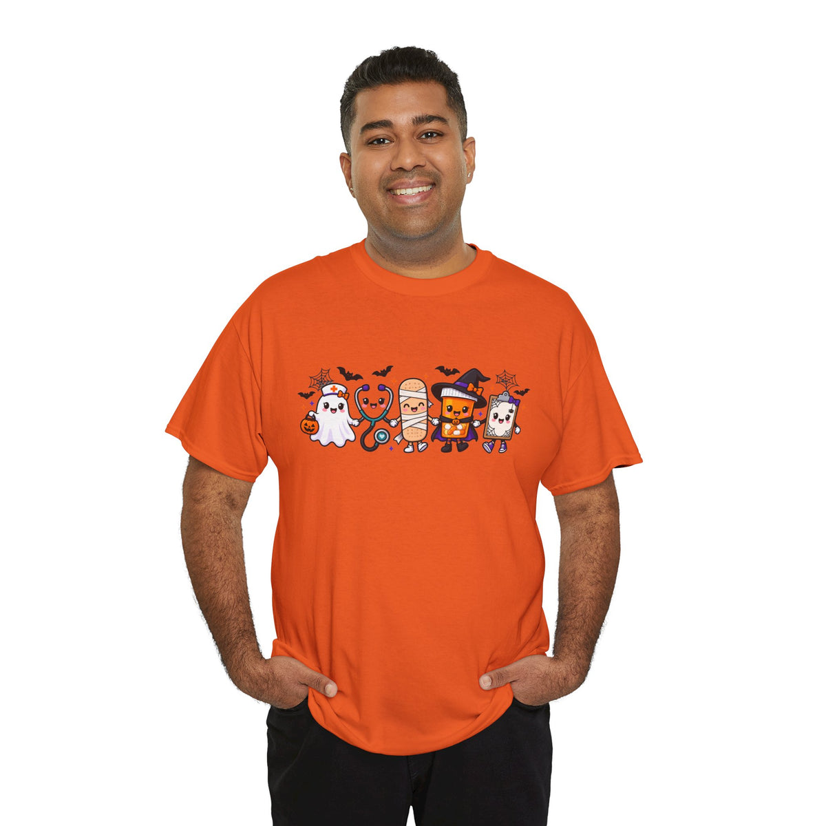 Halloween Candy Characters Tee — Cute Trick-or-Treat Ghosts & Candy Corn Shirt