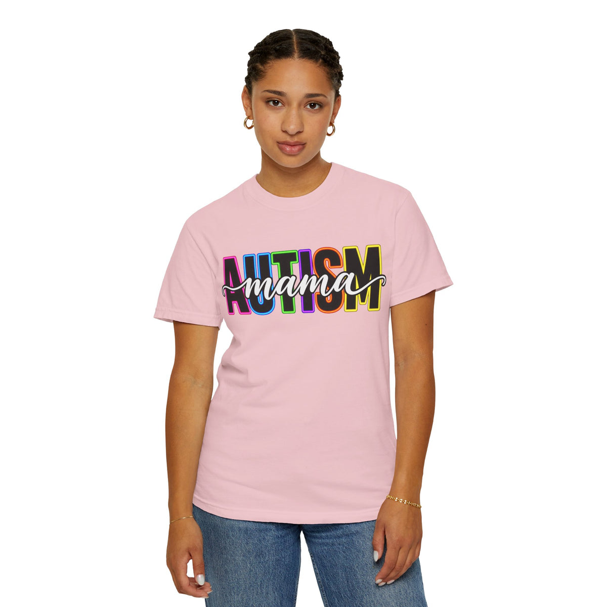 Autism Mama T-Shirt — Colorful Pride Support Tee for Moms
