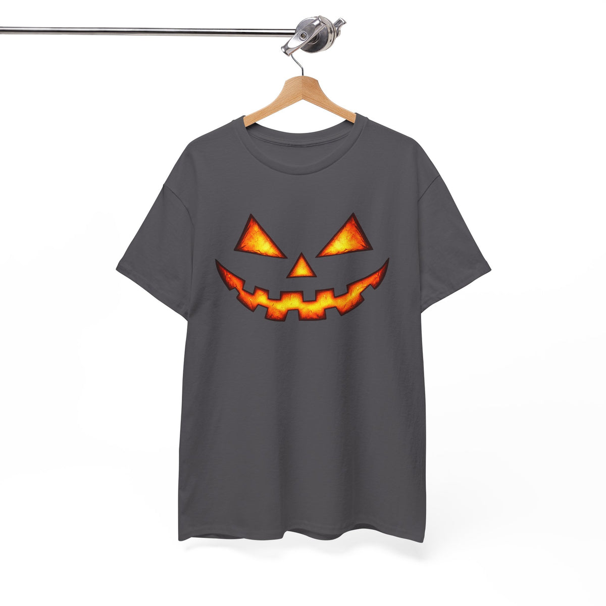 Jack-O'-Lantern Pumpkin Scary Face T-Shirt — Halloween Horror Costume Tee