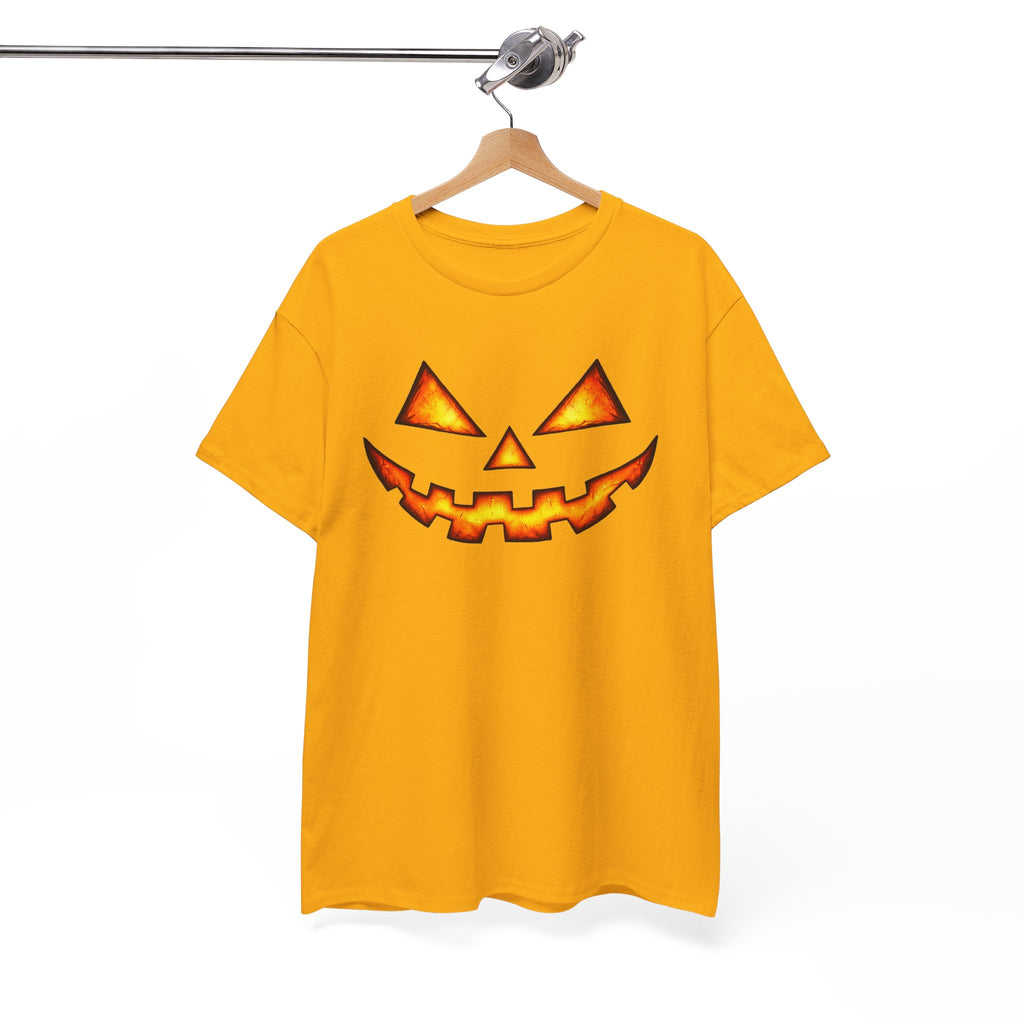 Jack-O'-Lantern Pumpkin Scary Face T-Shirt — Halloween Horror Costume Tee