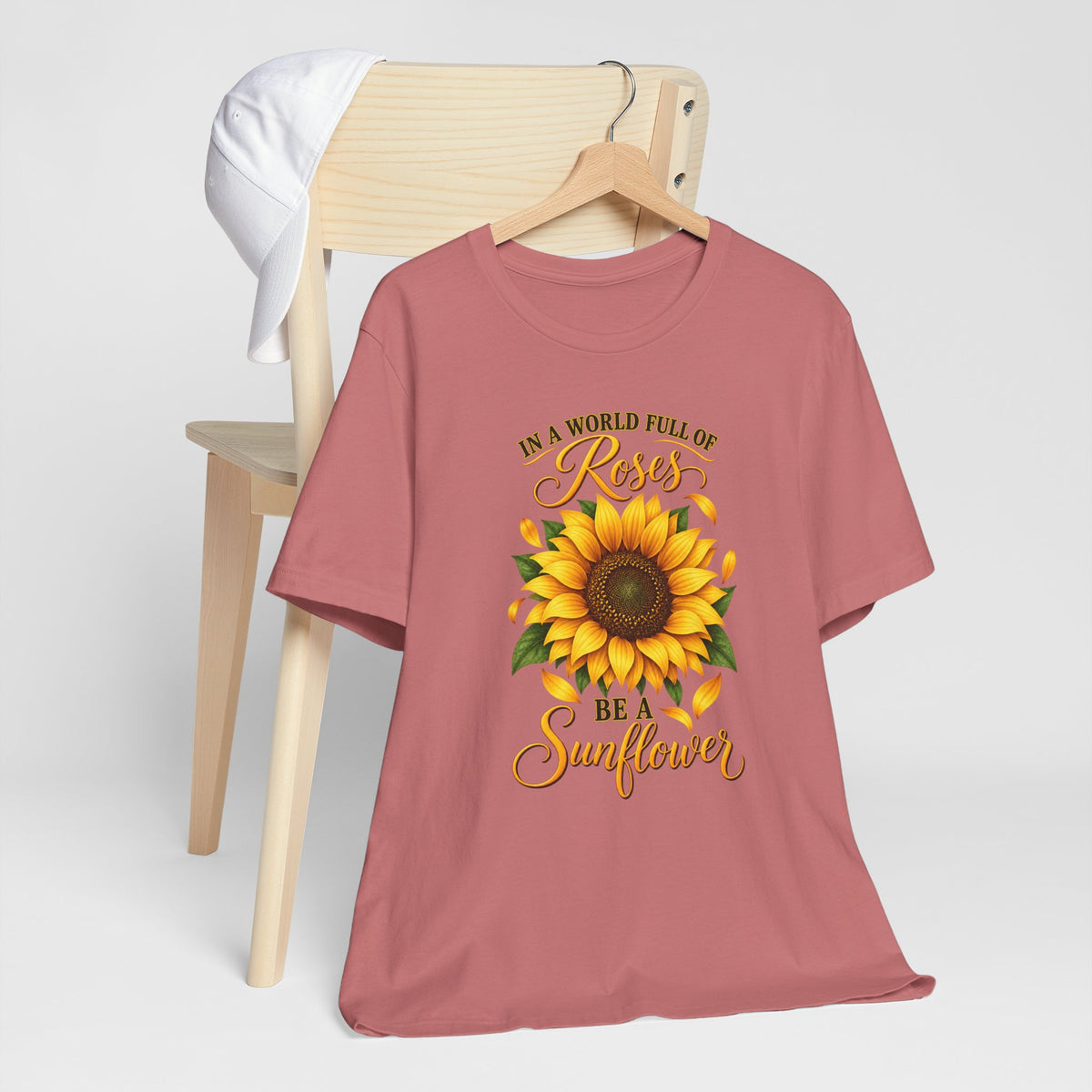 Be a Sunflower T-Shirt | Inspirational Floral Graphic