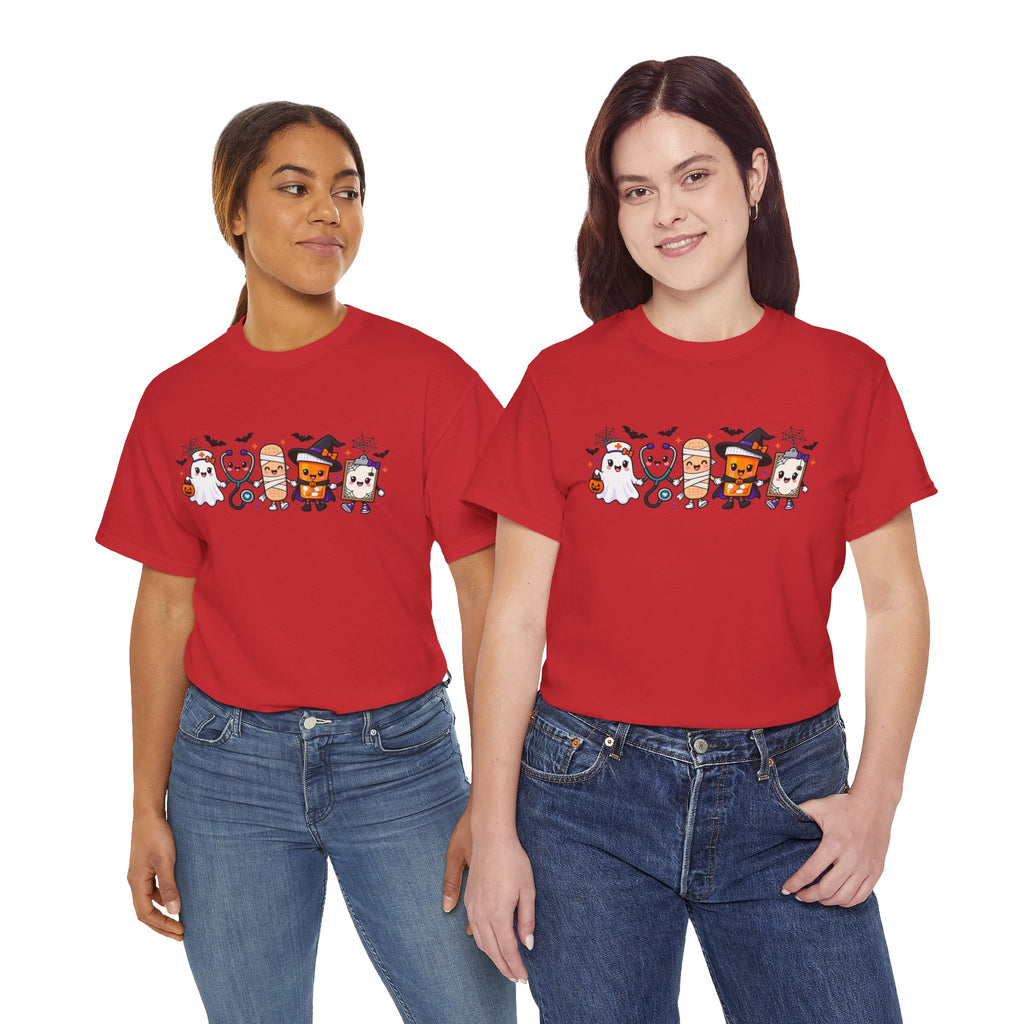 Halloween Candy Characters Tee — Cute Trick-or-Treat Ghosts & Candy Corn Shirt
