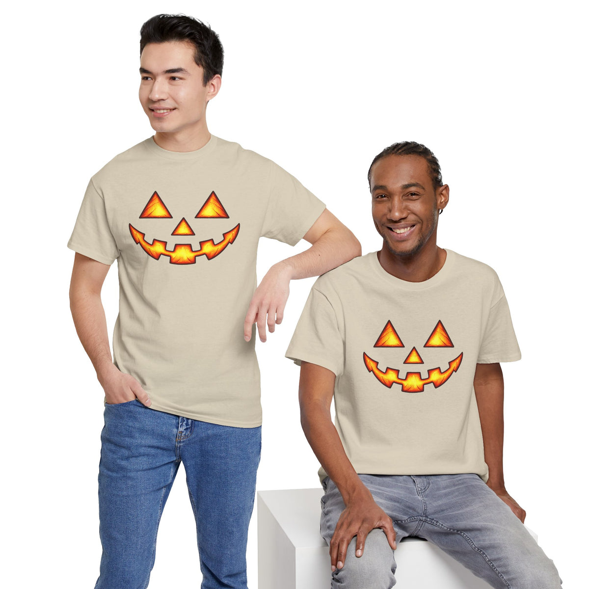 Halloween Jack-O'-Lantern Happy T-Shirt