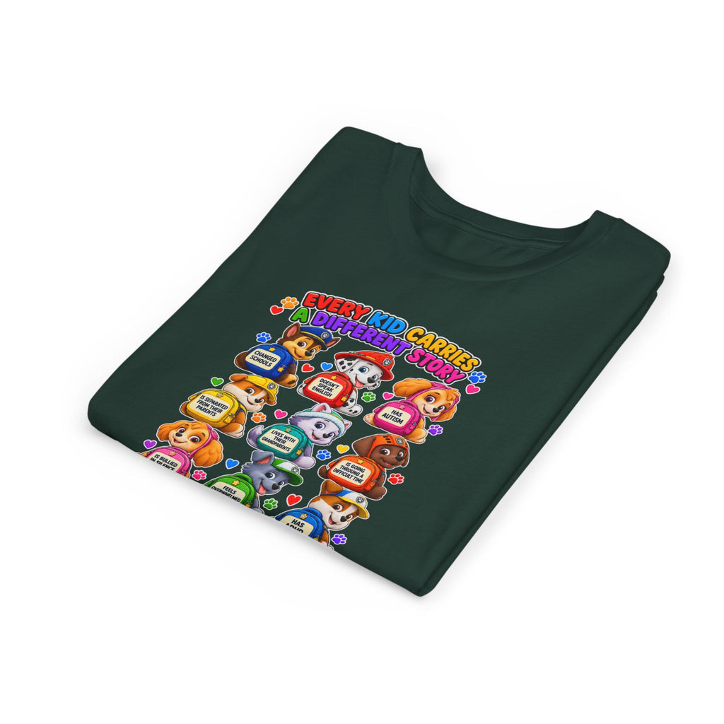 Be Kind Youth Short Sleeve Tee – Colorful Cartoon Character Shirt
