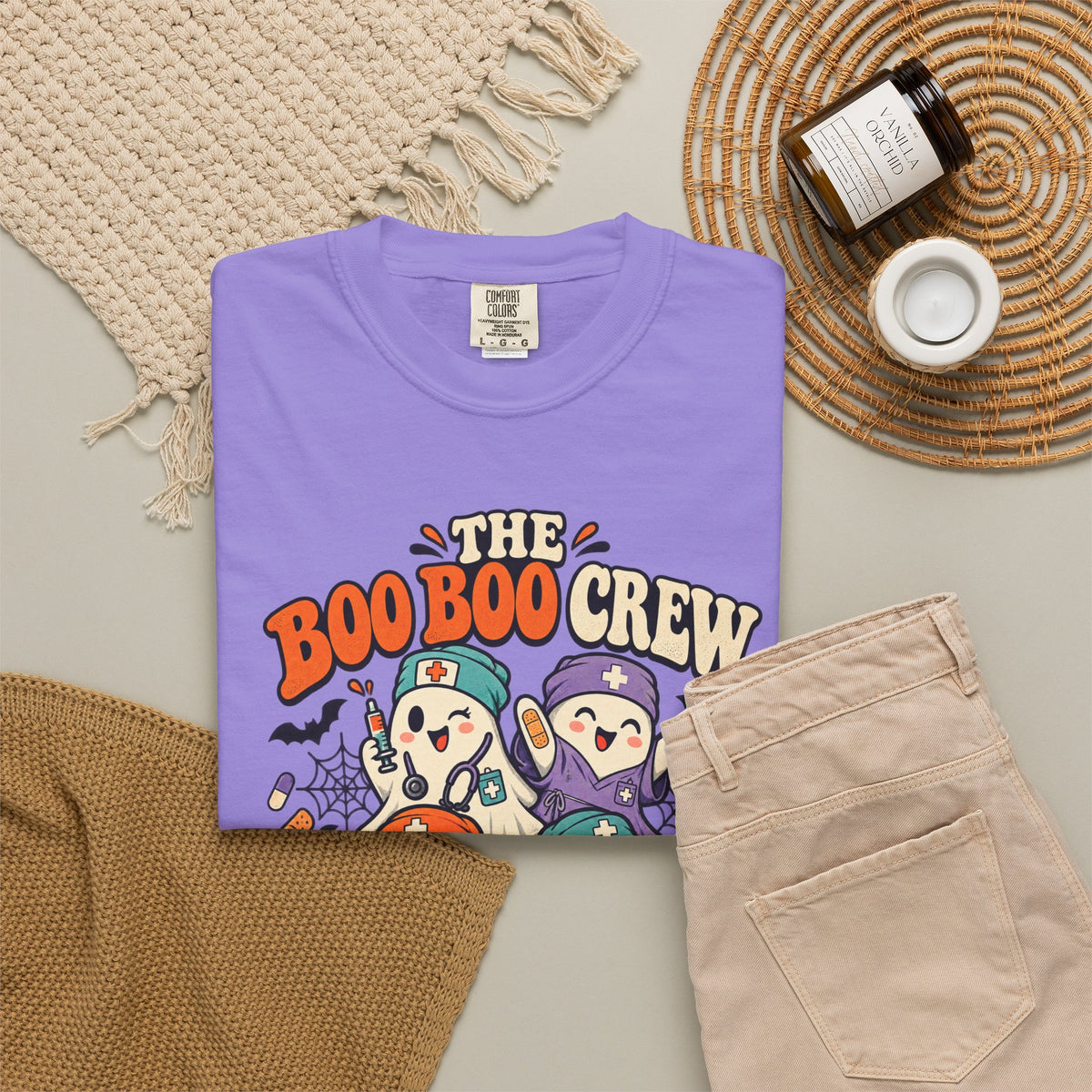 Halloween 'The Boo Boo Crew' Graphic T-Shirt
