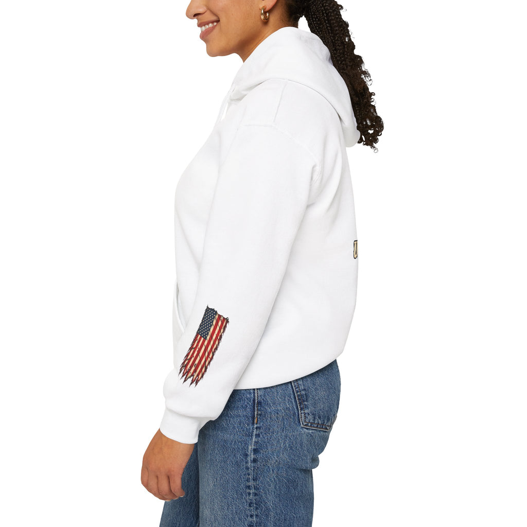 One Nation Under God Patriotic Cross Hoodie