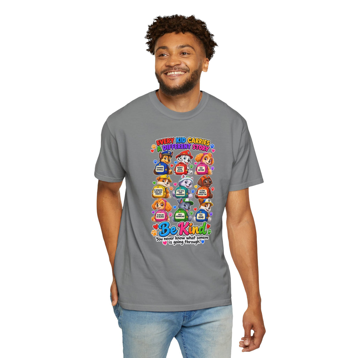 Be Kind Every Kid Carries Inspirational T-Shirt