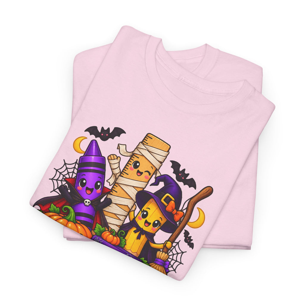 Halloween Teacher Tee — "What A Boo-tiful Day To Learn" Kids' Classroom Shirt