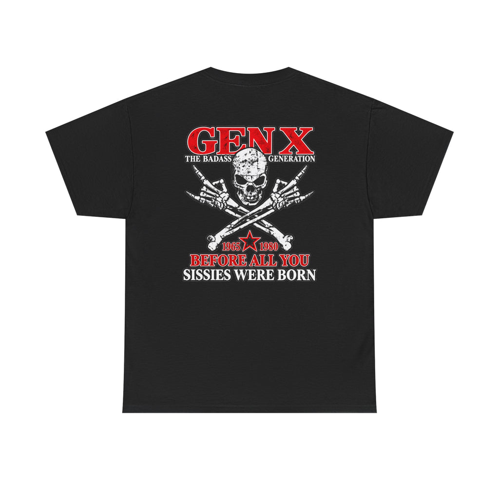 Gen X T‑Shirt — "The Badass Generation" Skull & Crossbones Retro Tee