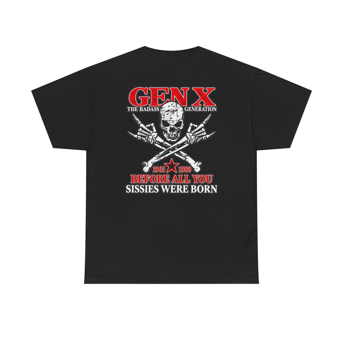 Gen X T‑Shirt — "The Badass Generation" Skull & Crossbones Retro Tee