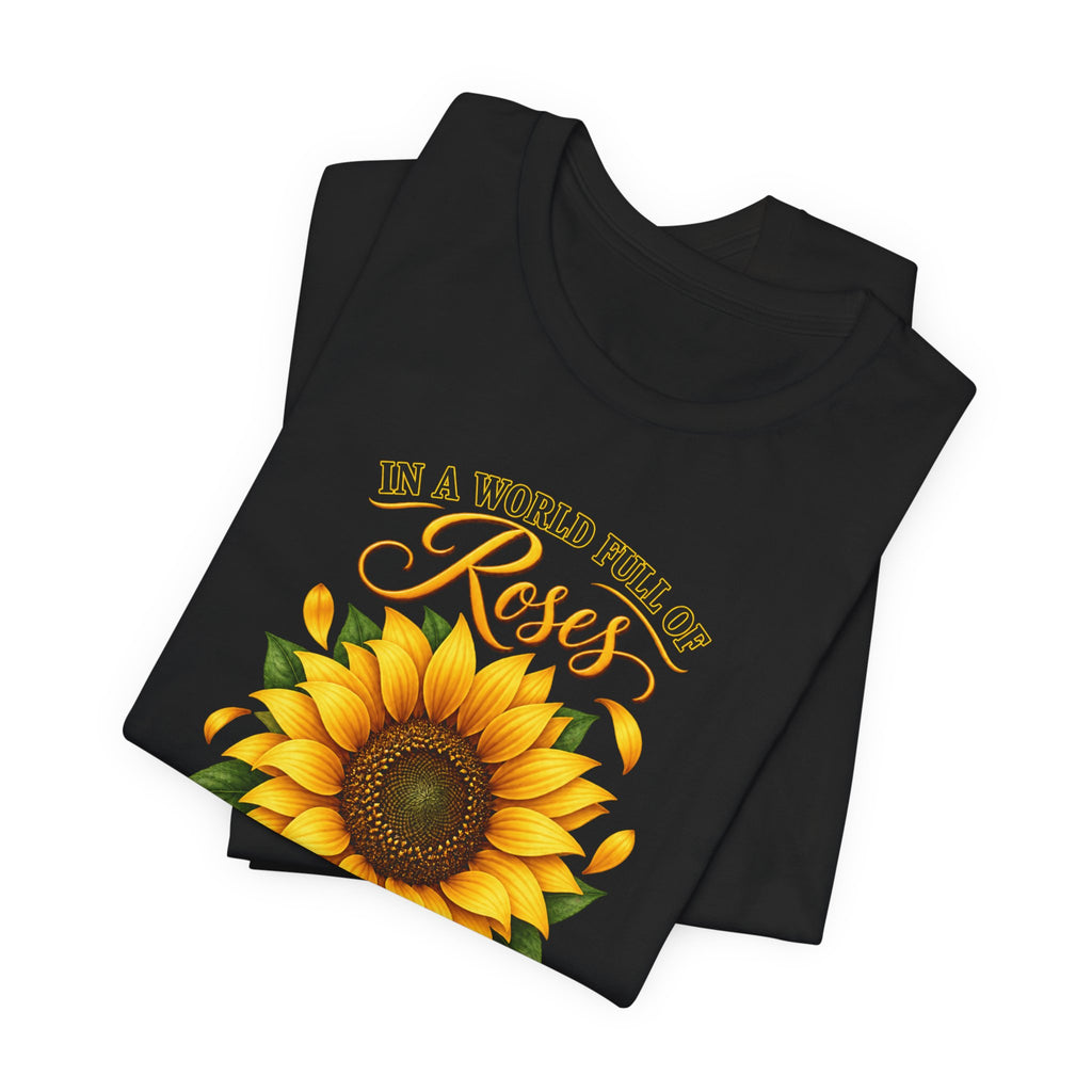 Be a Sunflower T-Shirt | Inspirational Floral Graphic