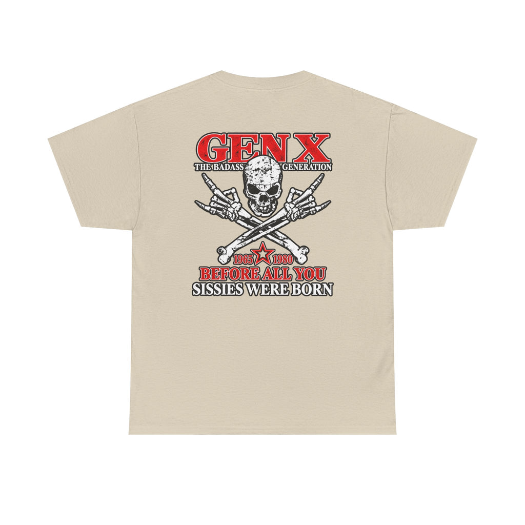 Gen X T‑Shirt — "The Badass Generation" Skull & Crossbones Retro Tee
