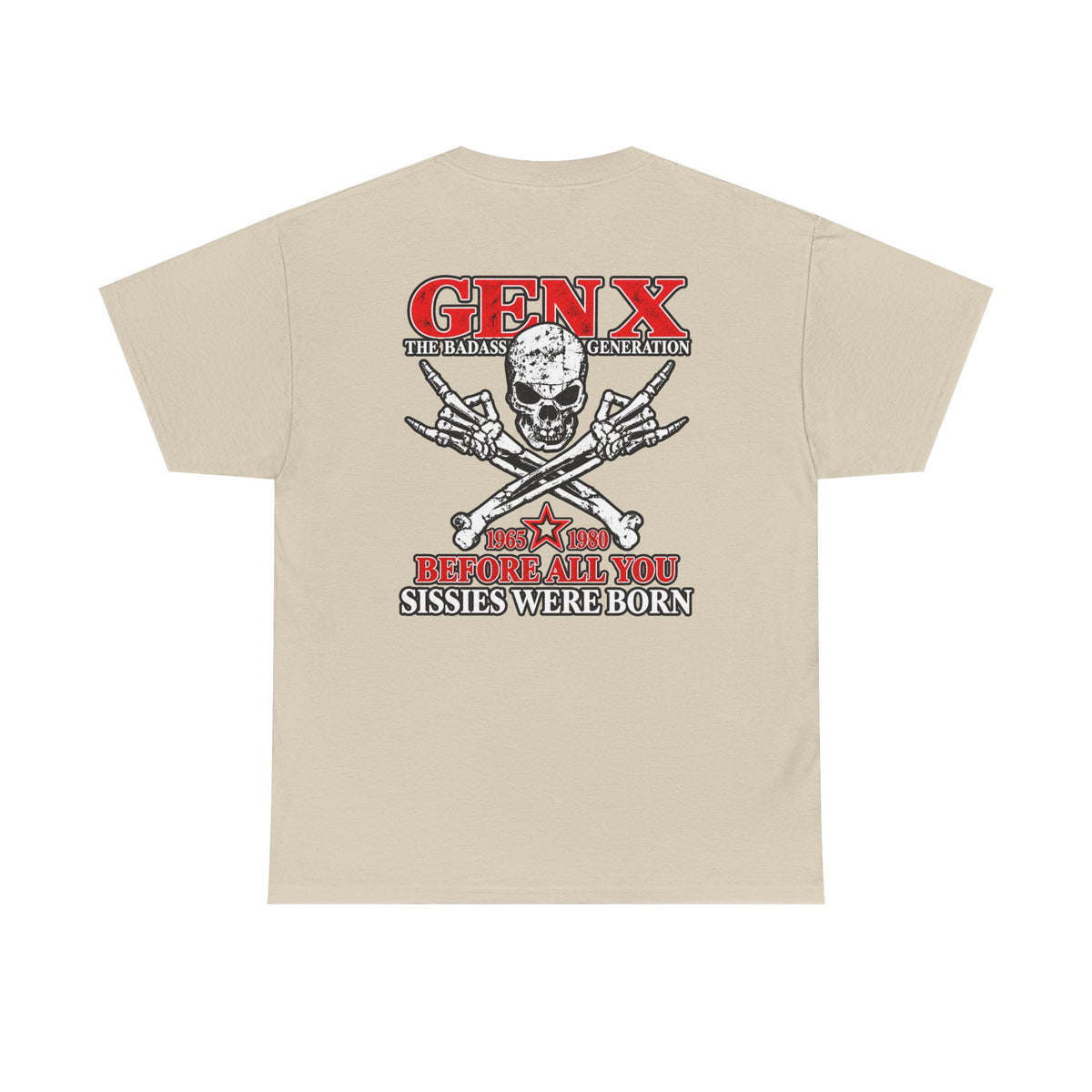 Gen X T‑Shirt — "The Badass Generation" Skull & Crossbones Retro Tee
