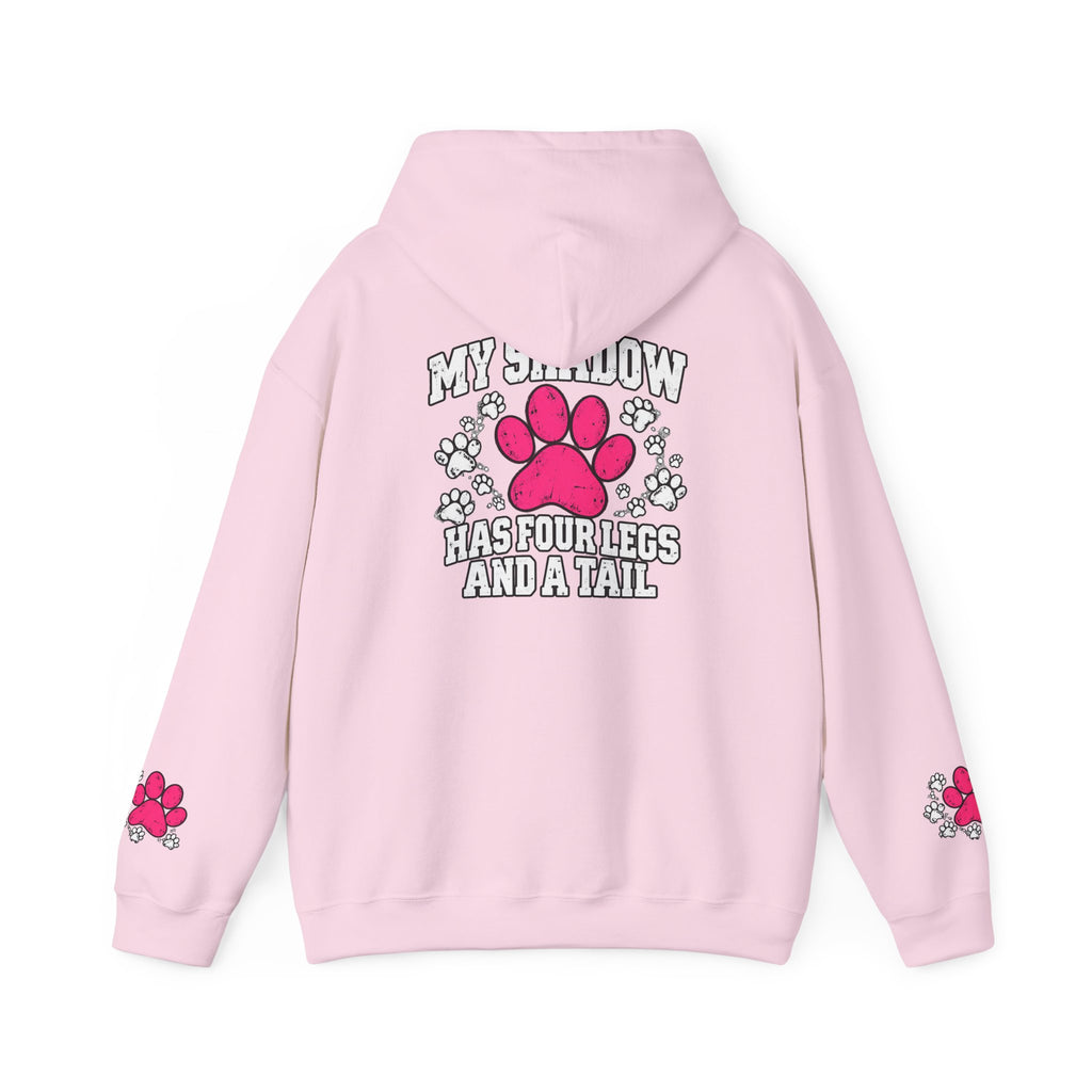 My Shadow Has Four Legs and a Tail Paw Print Hoodie