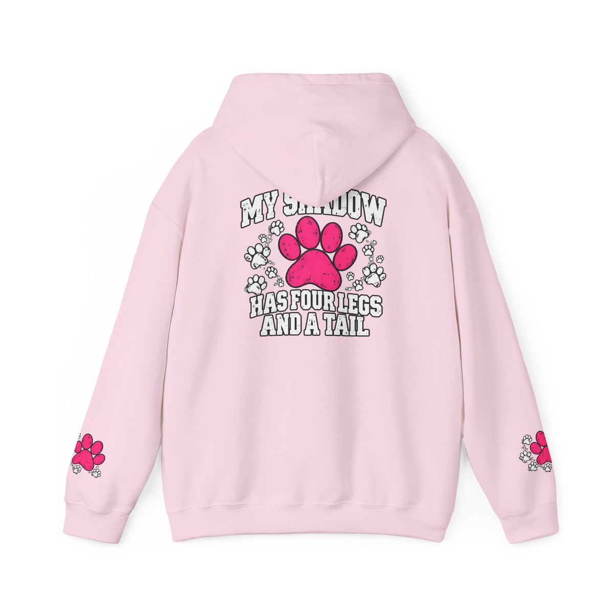 My Shadow Has Four Legs and a Tail Paw Print Hoodie