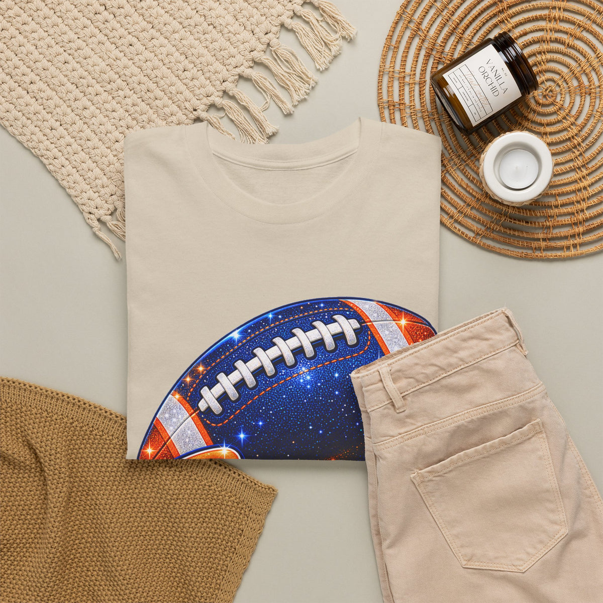 Broncos Football T-Shirt — Galaxy Football Graphic Tee