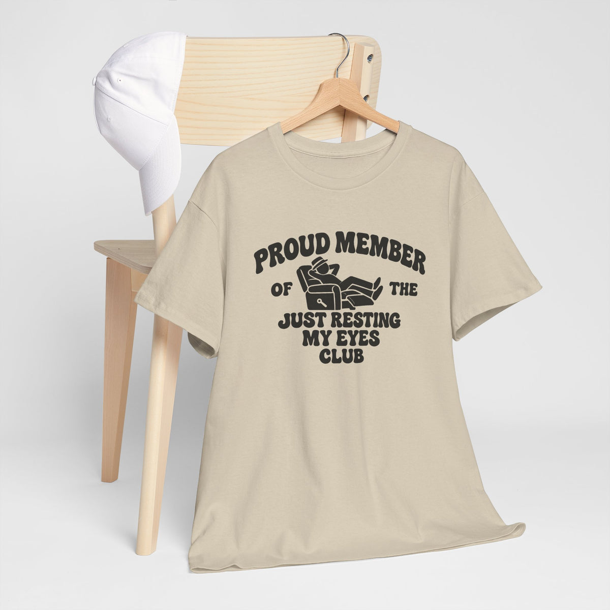 Resting My Eyes Club T-Shirt — "Proud Member of the Just Resting My Eyes Club" Graphic Tee