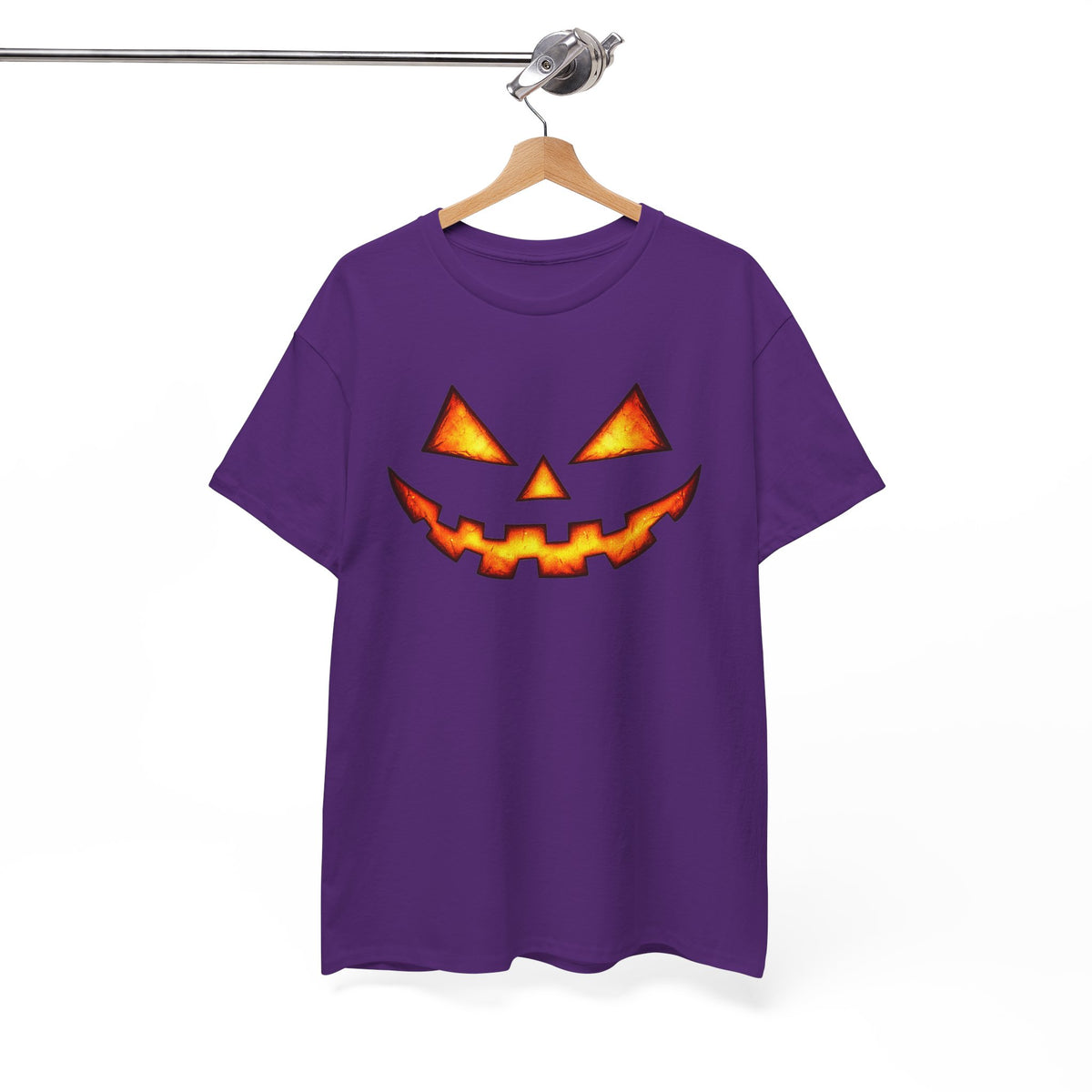 Jack-O'-Lantern Pumpkin Scary Face T-Shirt — Halloween Horror Costume Tee