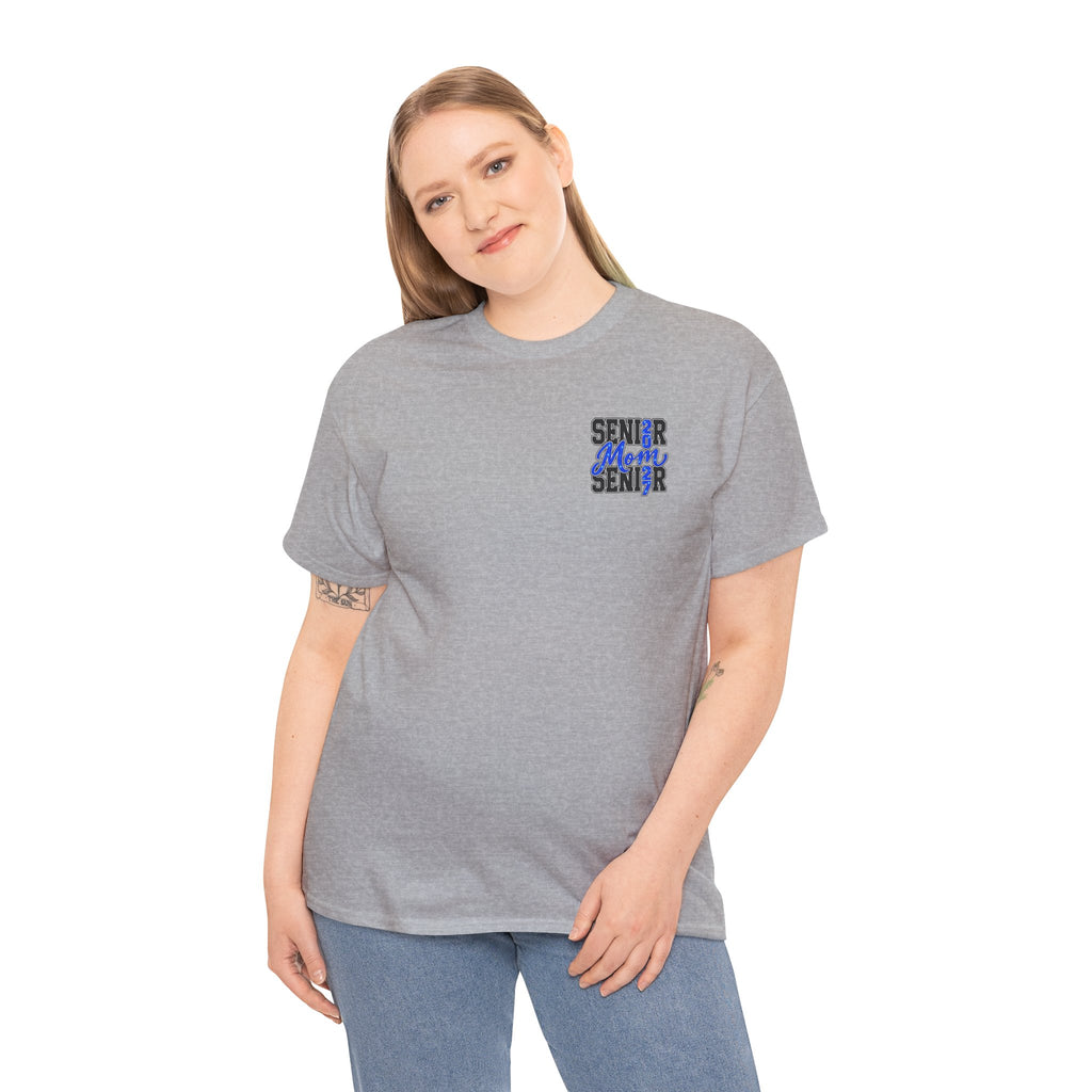 Senior Mom 2027 T-Shirt — Back Print Proud Senior Parent Tee