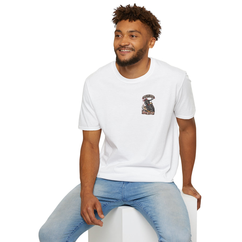 Motorcycle Rider Skull Tee — Born to Ride Graphic T-Shirt