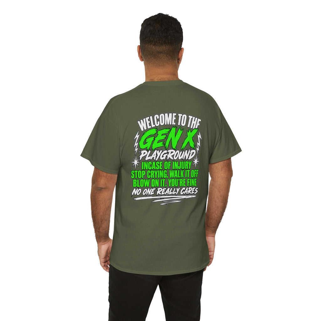 Gen X Playground T‑Shirt — "Welcome to the Gen X Playground" Graphic Tee