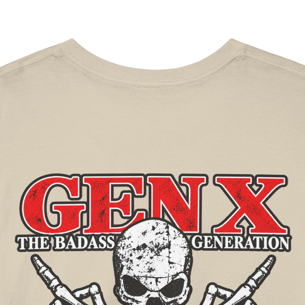 Gen X T‑Shirt — "The Badass Generation" Skull & Crossbones Retro Tee