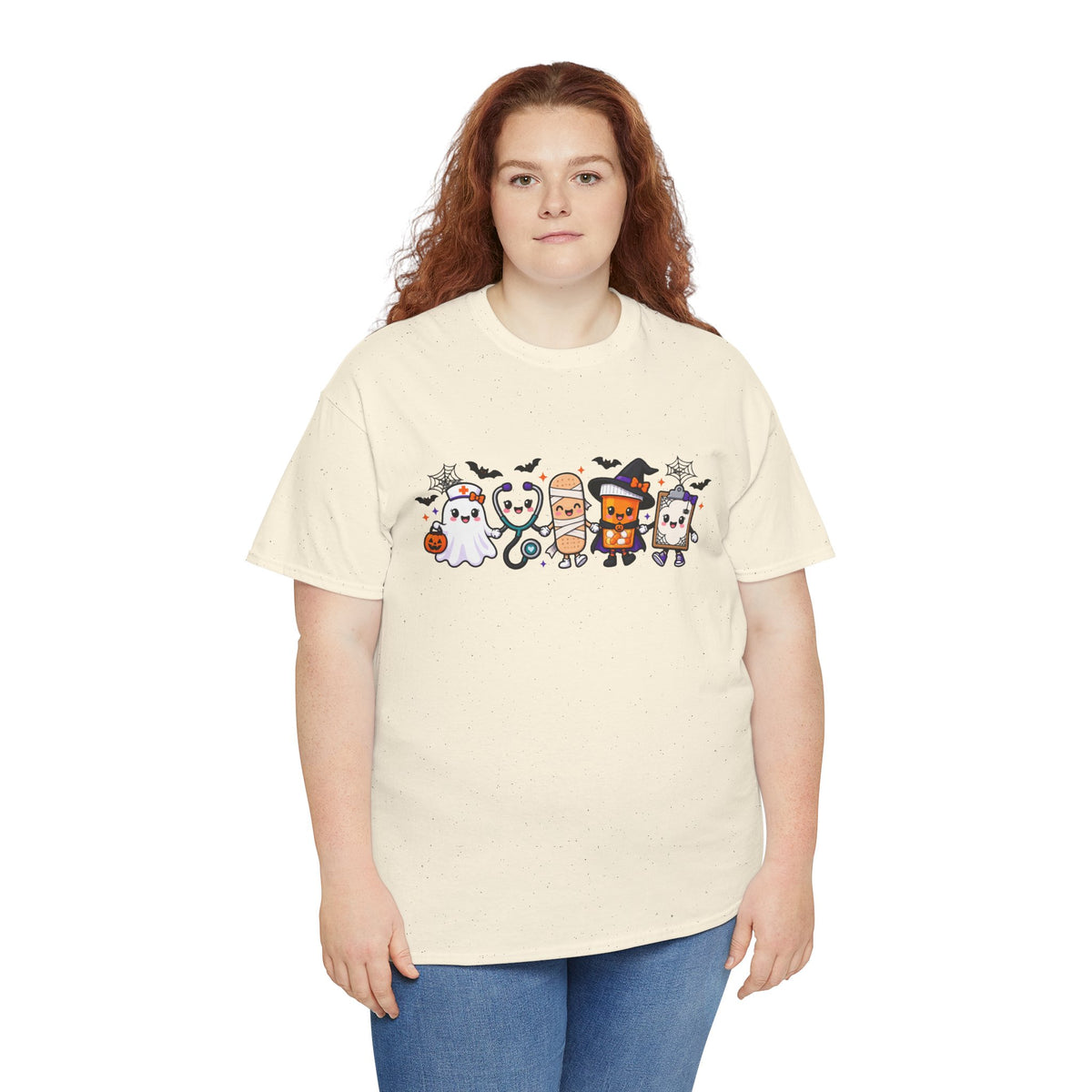 Halloween Candy Characters Tee — Cute Trick-or-Treat Ghosts & Candy Corn Shirt