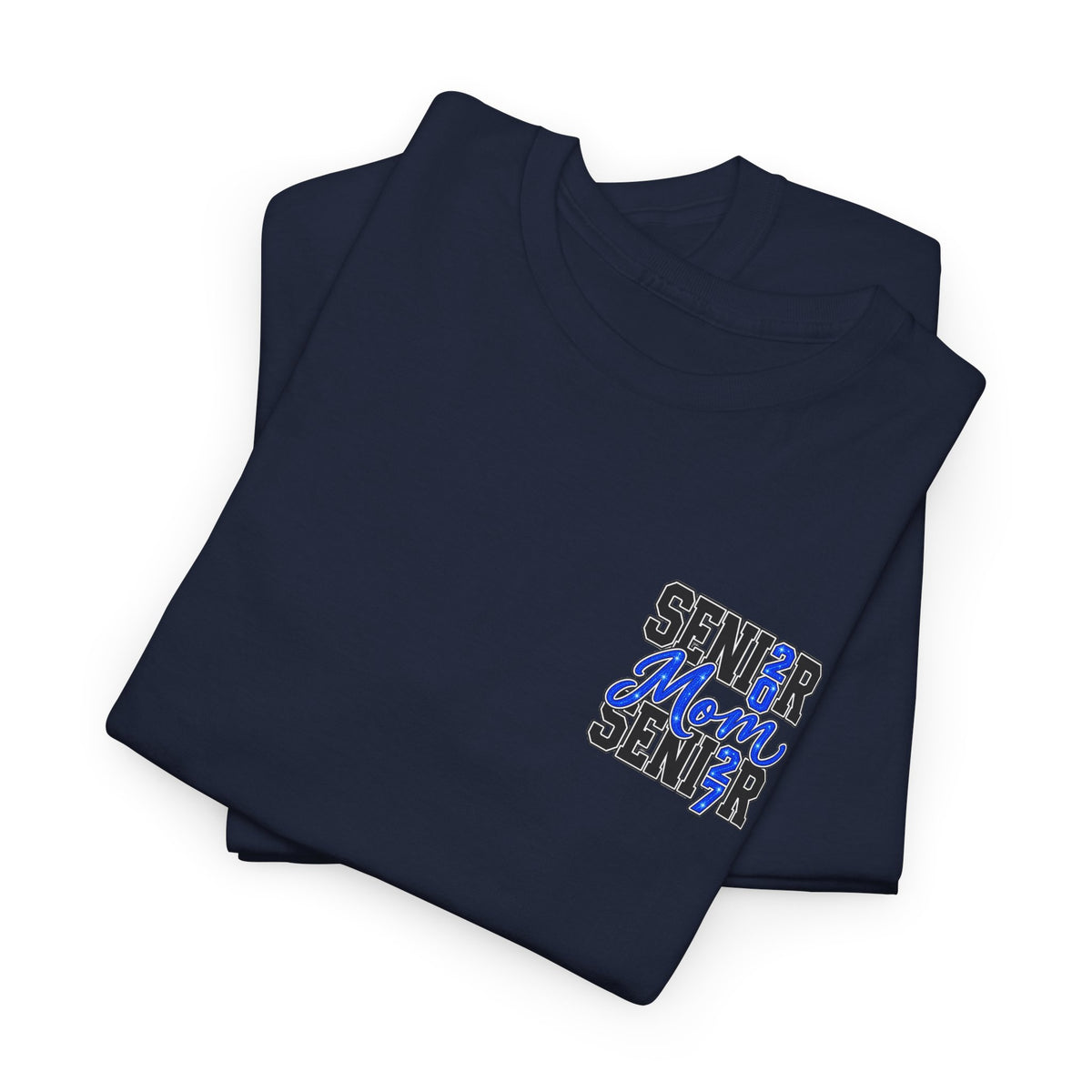 Senior Mom 2027 T-Shirt — Back Print Proud Senior Parent Tee