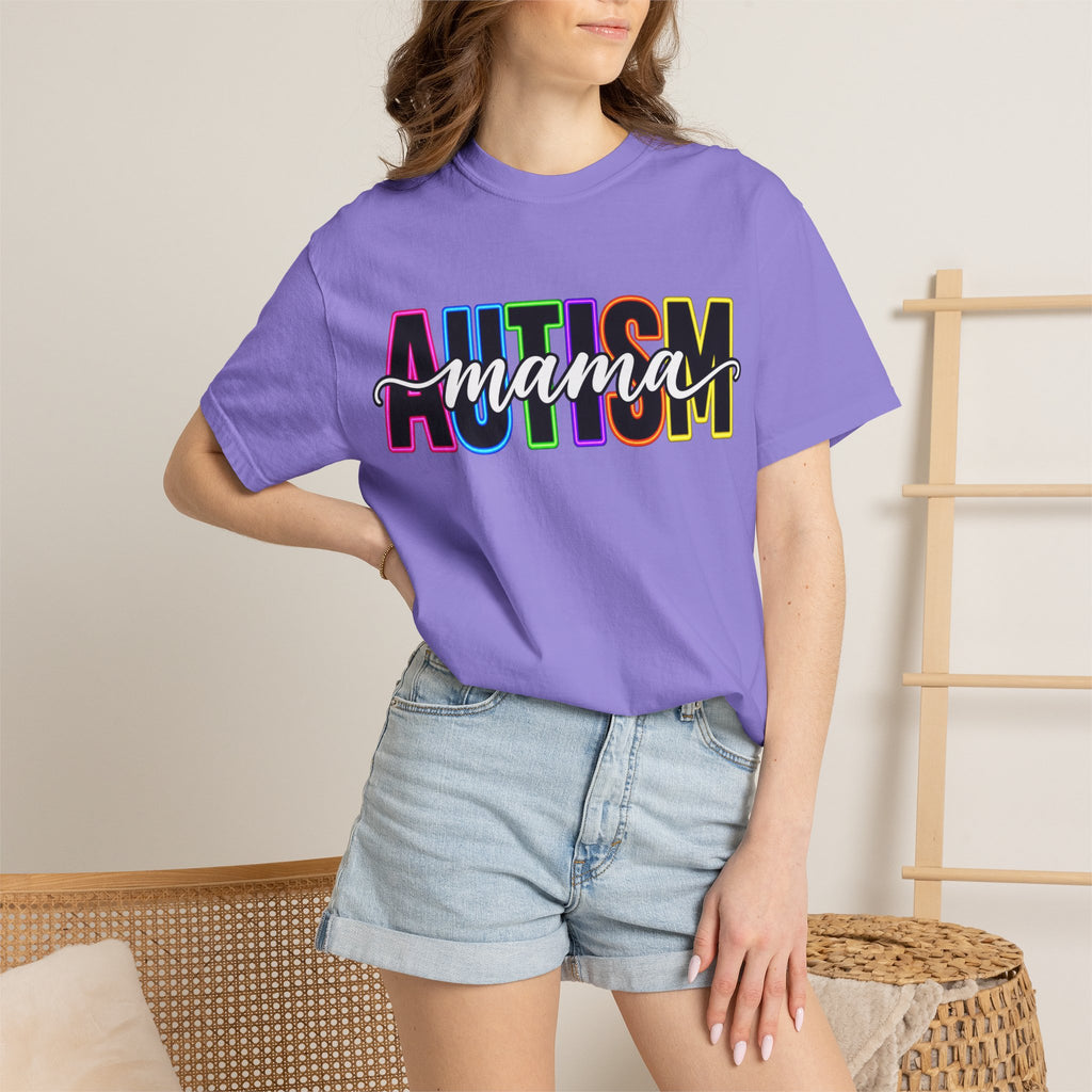 Autism Mama T-Shirt — Colorful Pride Support Tee for Moms