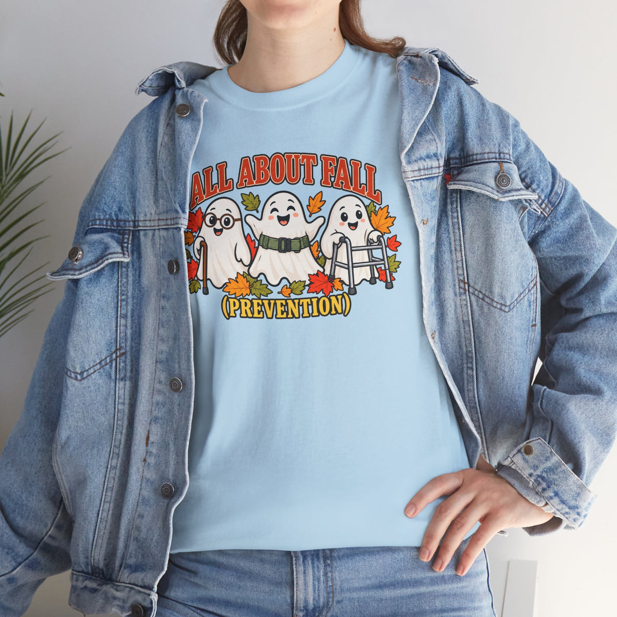 All About Fall (Prevention) Ghost Tee — Cute Halloween Autumn T-Shirt