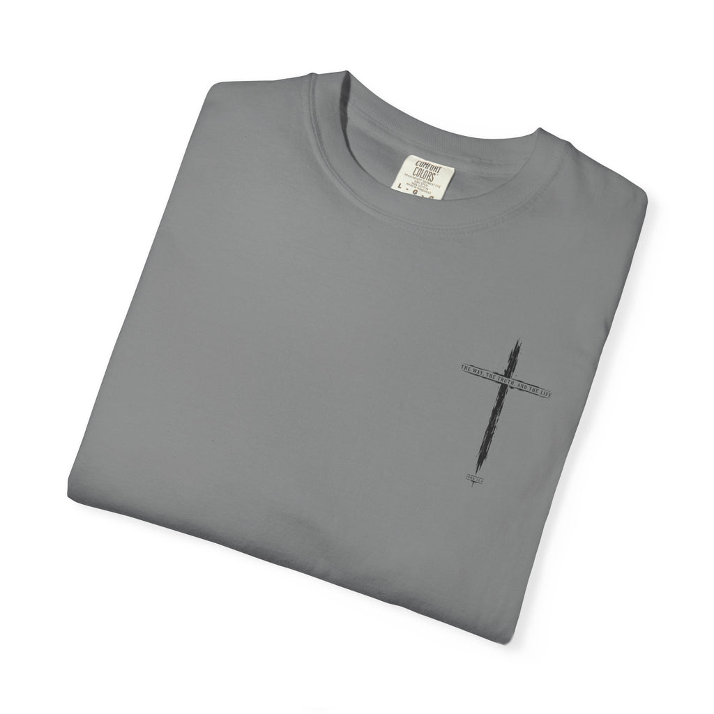 Christian Cross T-Shirt — 'The Way, The Truth, The Life' Religious Tee