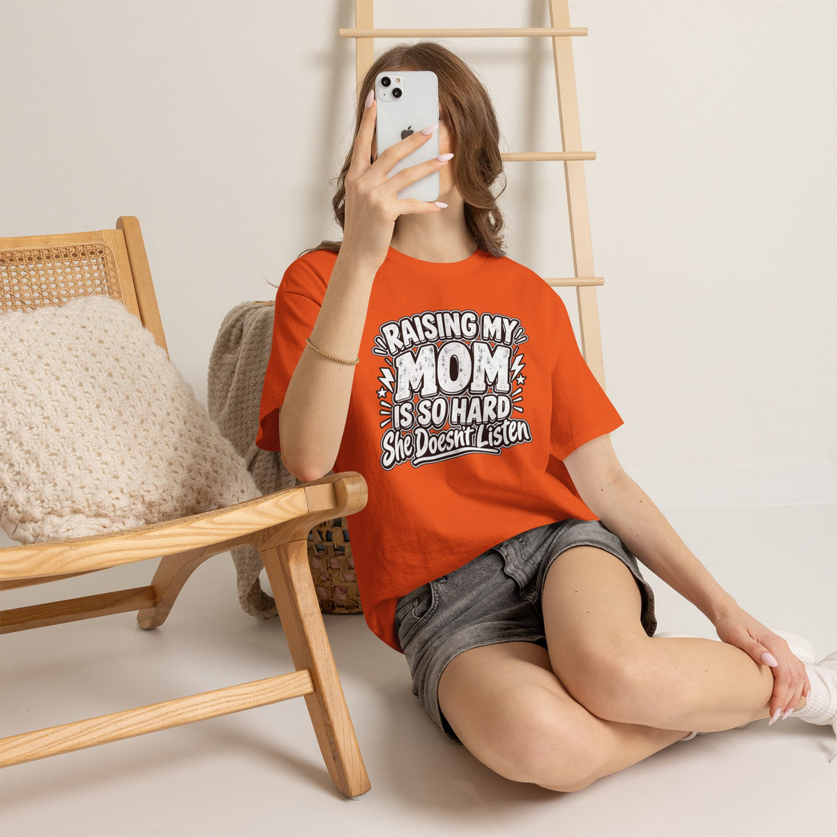Raising My Mom Is So Hard Tee — Funny Mother-Son Humor Gift