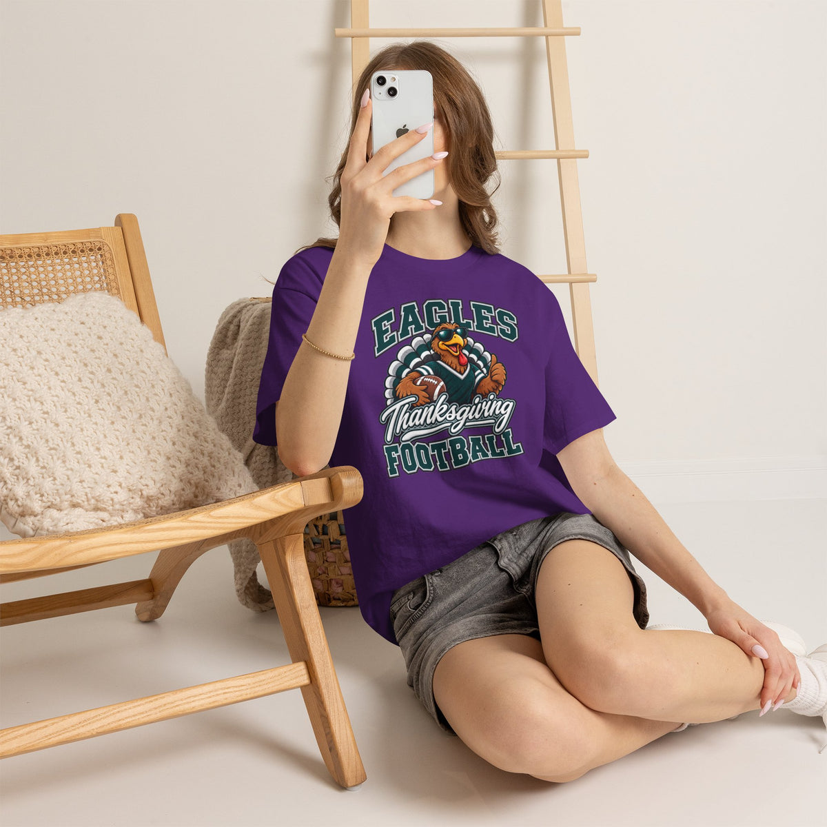 Eagles Thanksgiving Football Tee