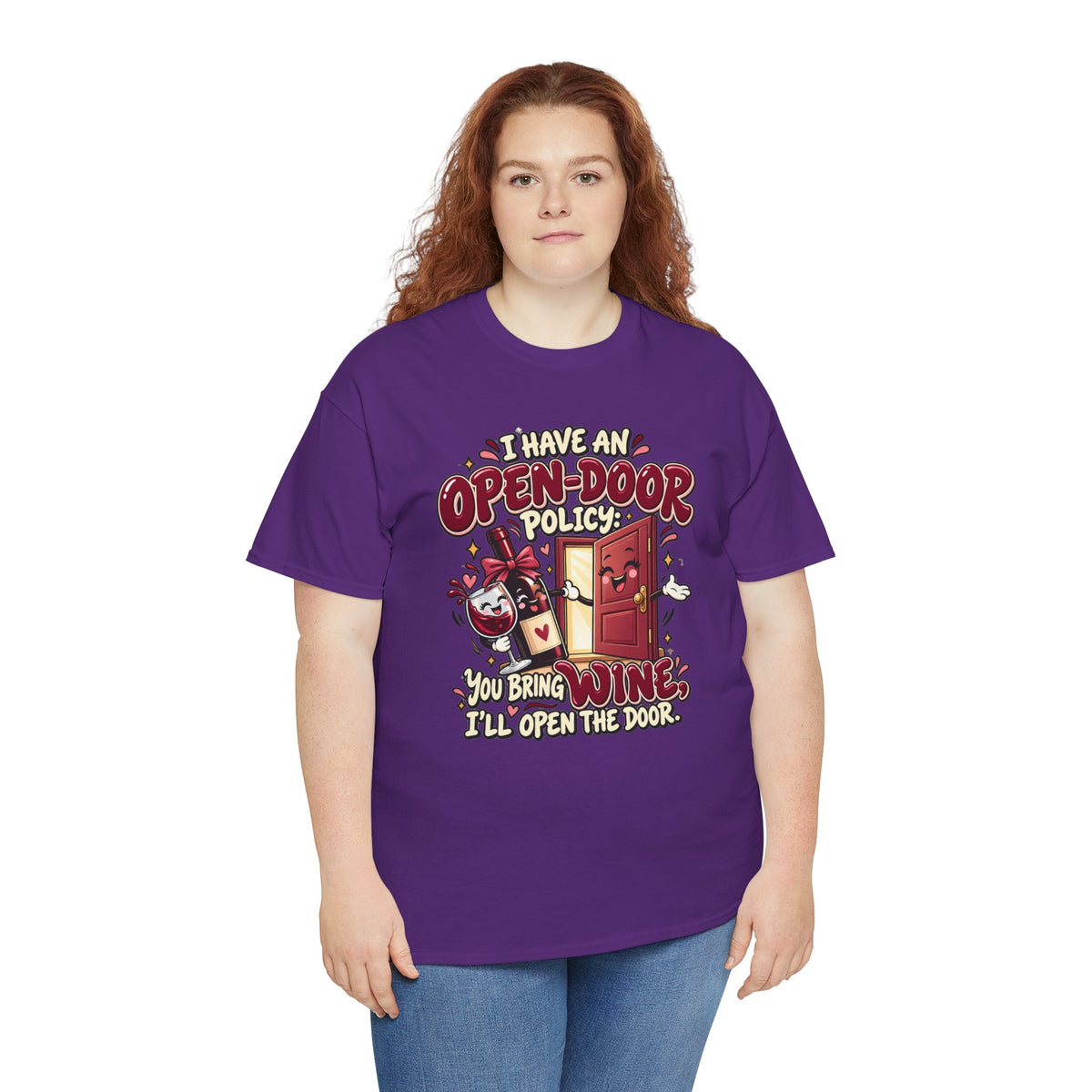 Open-Door Policy Wine Lover T-Shirt