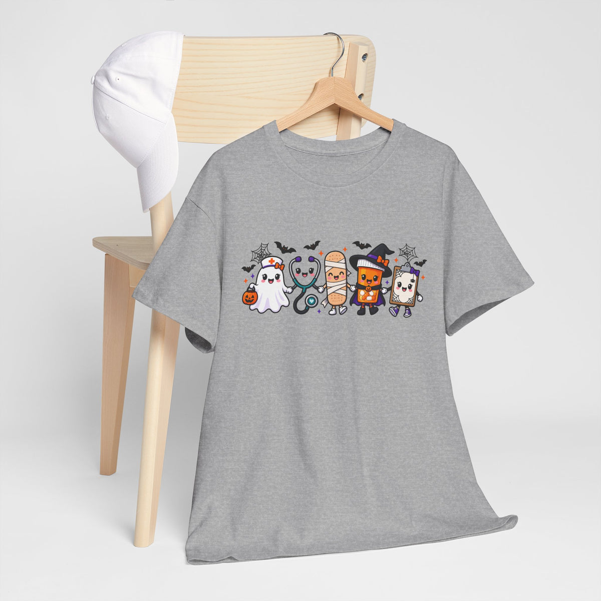 Halloween Candy Characters Tee — Cute Trick-or-Treat Ghosts & Candy Corn Shirt