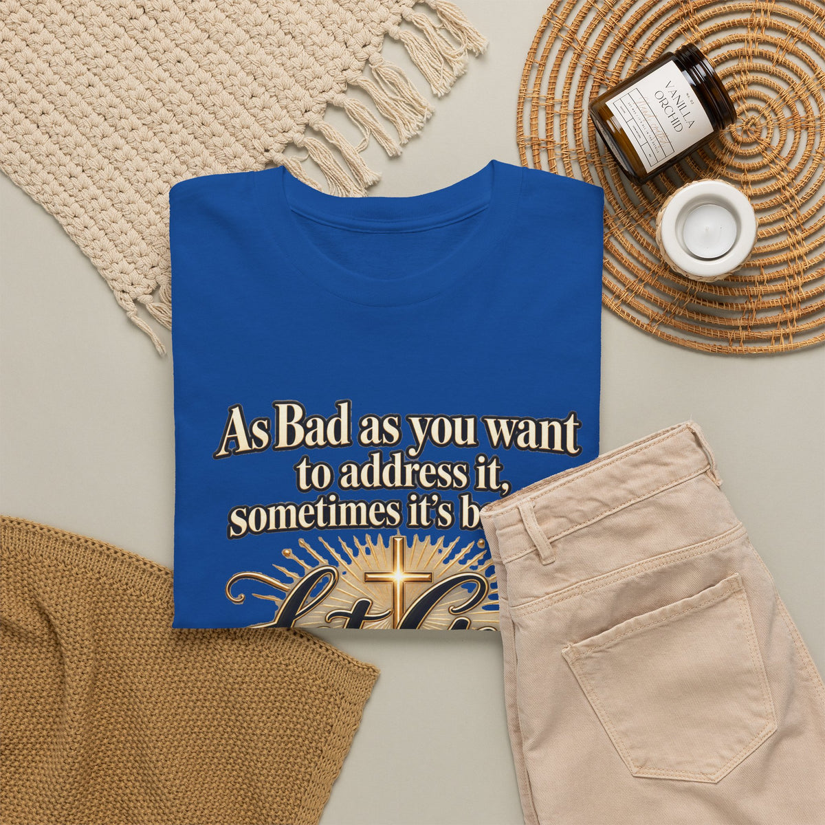 Let God Defend You Inspirational Christian T-Shirt