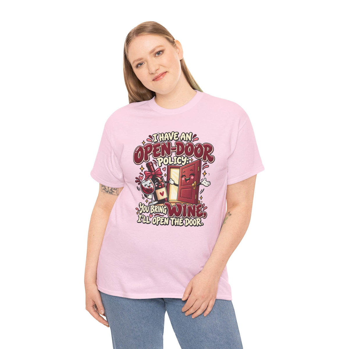 Open-Door Policy Wine Lover T-Shirt