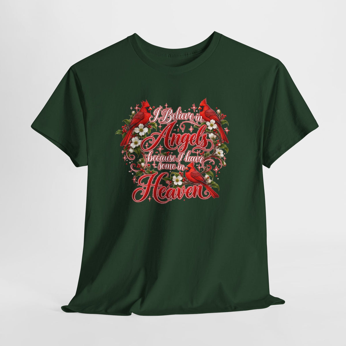 Angels from Heaven Cardinal Christmas T-Shirt