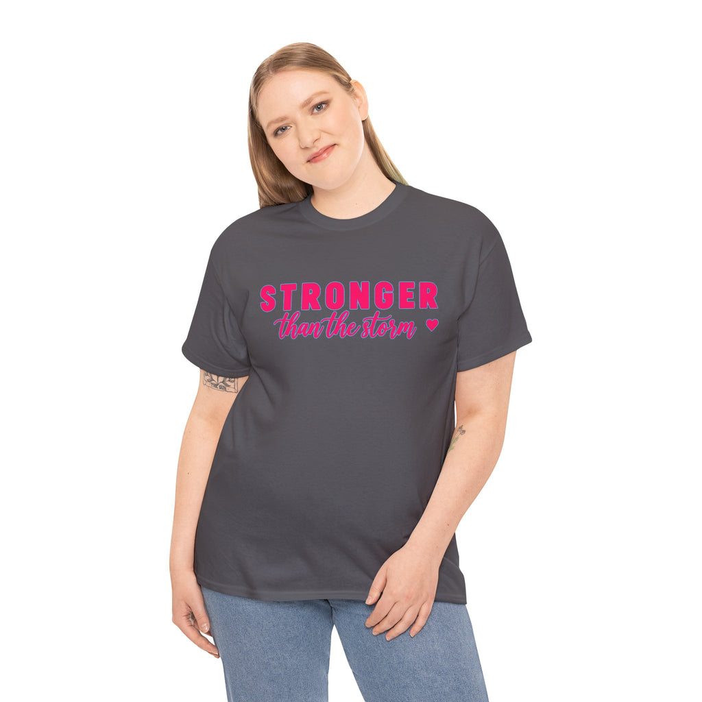 Stronger Than the Storm Tee - Inspirational Women's Resilience T-Shirt