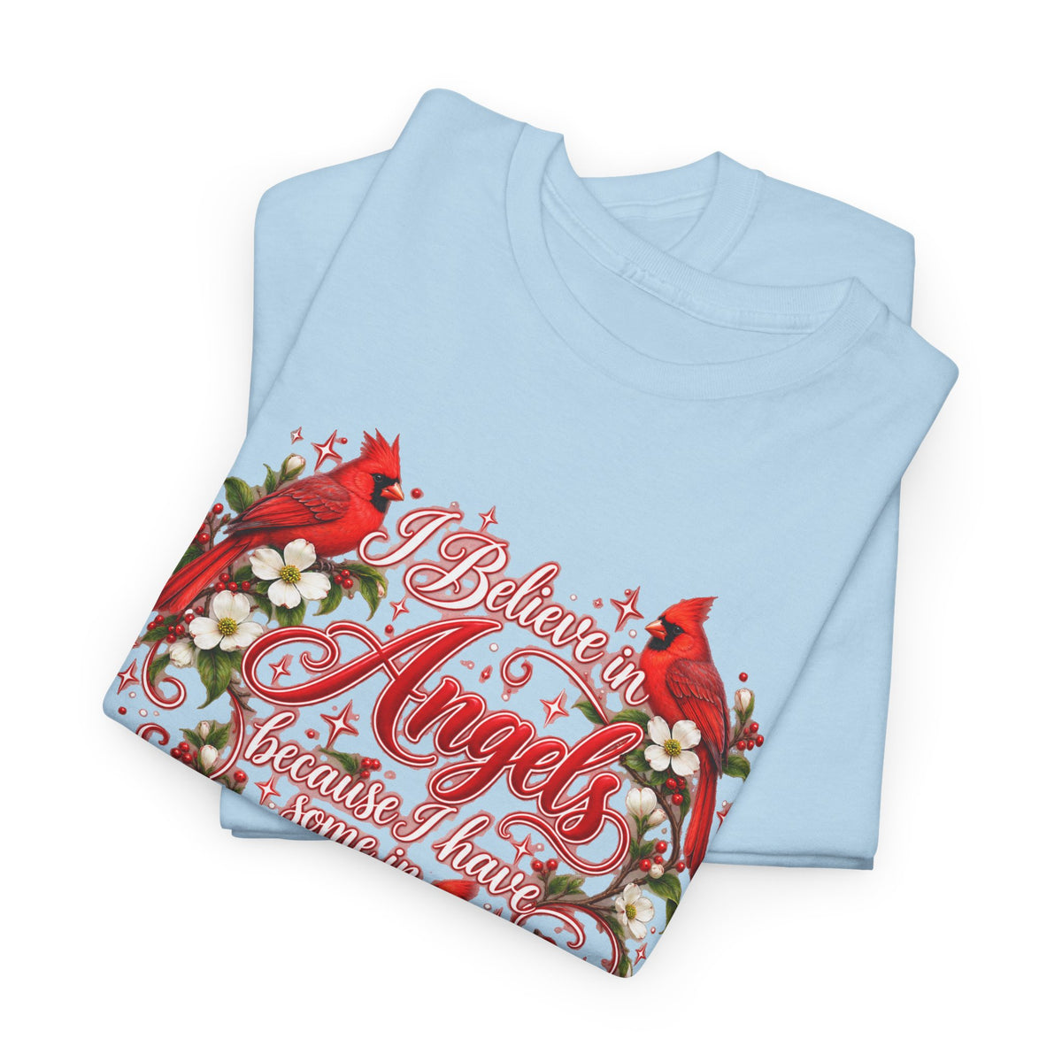 Angels from Heaven Cardinal Christmas T-Shirt