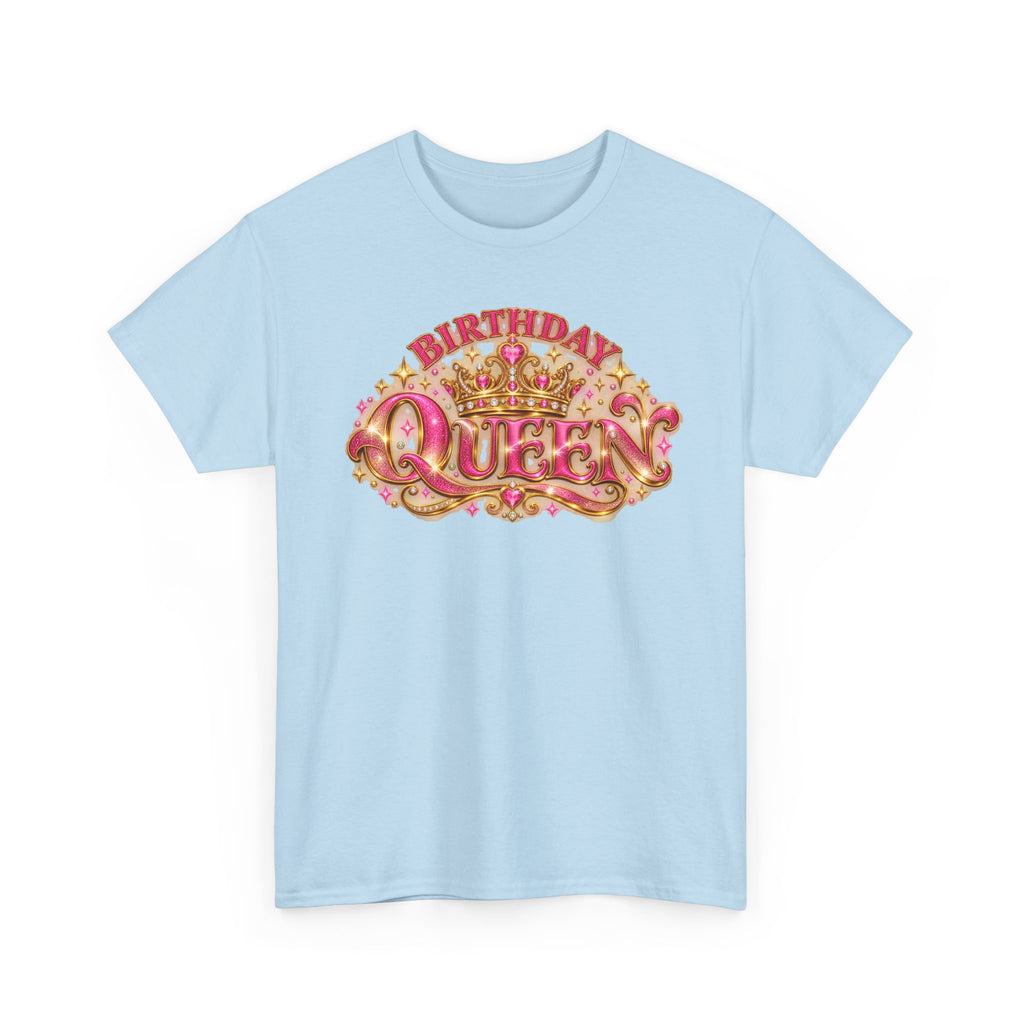 Birthday Queen Graphic T-Shirt | Pink & Gold Crown
