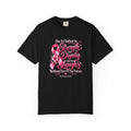 Breast Cancer Awareness T-Shirt — "She is Clothed in Strength" Pink Ribbon Tee