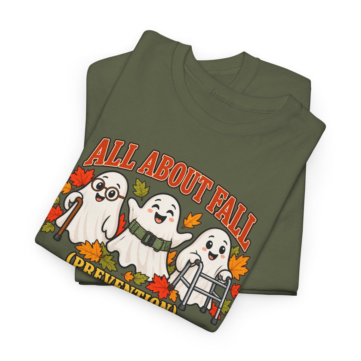 All About Fall (Prevention) Ghost Tee — Cute Halloween Autumn T-Shirt
