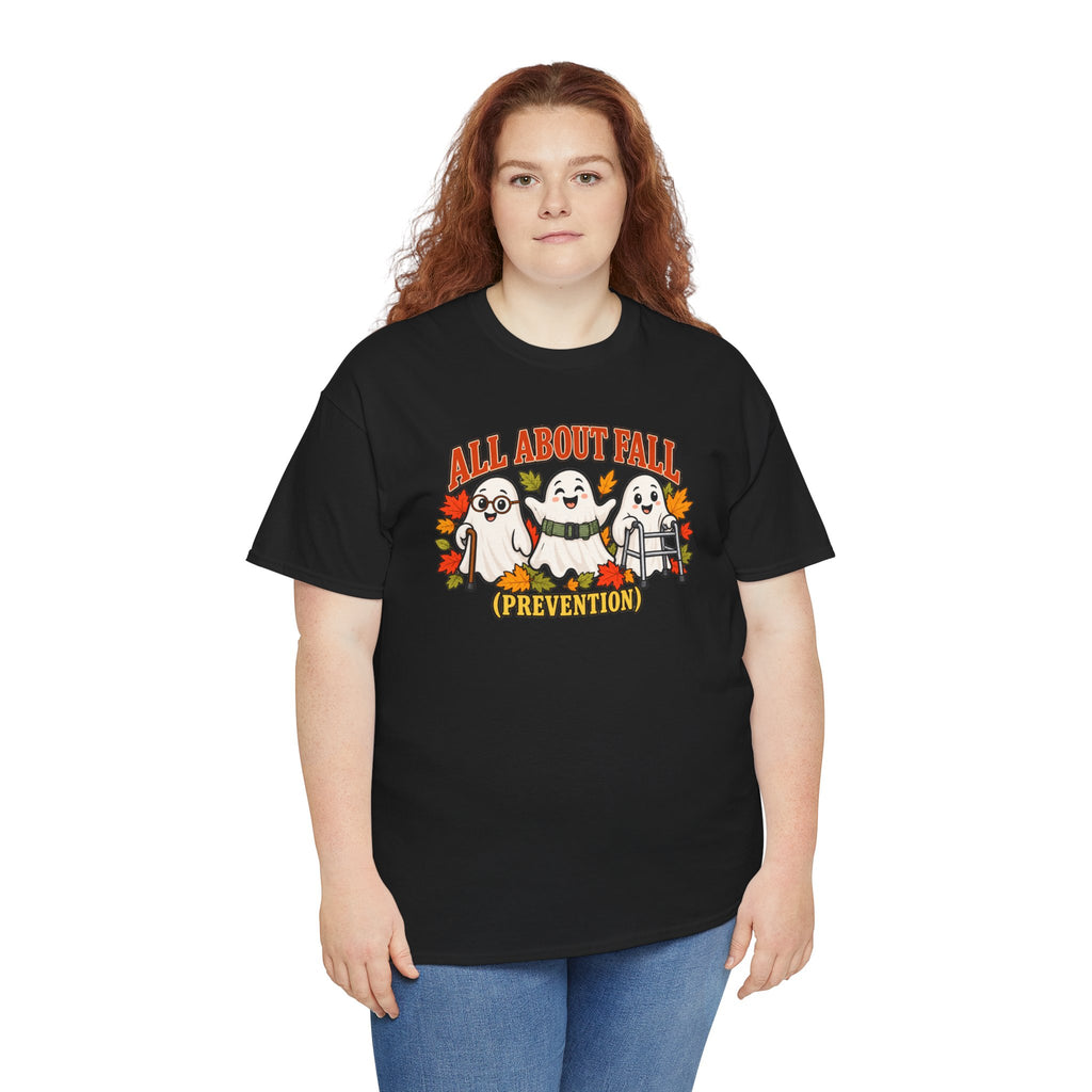All About Fall (Prevention) Ghost Tee — Cute Halloween Autumn T-Shirt