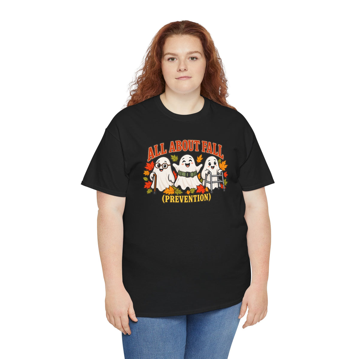 All About Fall (Prevention) Ghost Tee — Cute Halloween Autumn T-Shirt