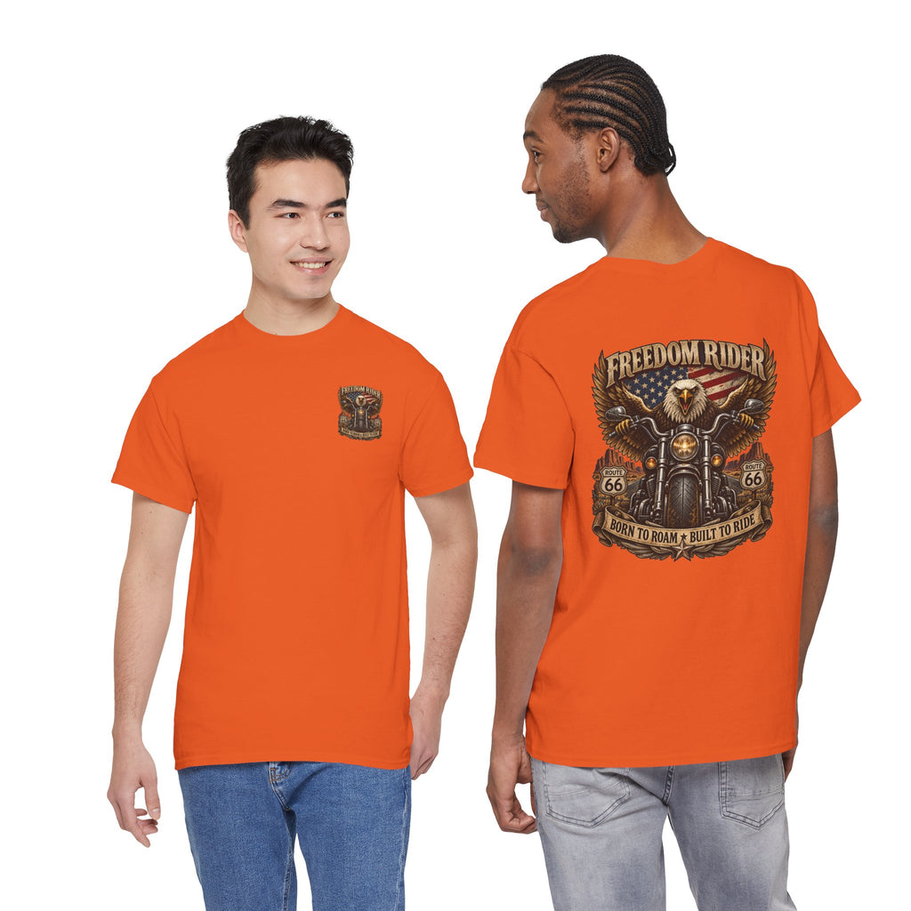 Freedom Rider Motorcycle T‑Shirt — Born to Roam Vintage Biker Tee