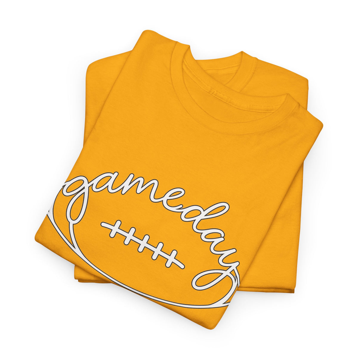 Gameday Football Tee — 'gameday' Script Football Graphic T-Shirt
